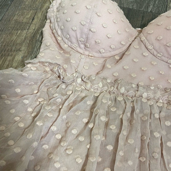 SPELL & THE GYPSY  Mira Bustier RaRa Dress ~ Rose (Pink). Small. NEW WITH TAGS - Picture 3 of 13